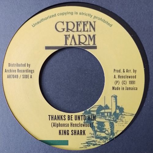 King Shark - Thanks Be Unto Him - Import Vinyl 7 inch Single Record