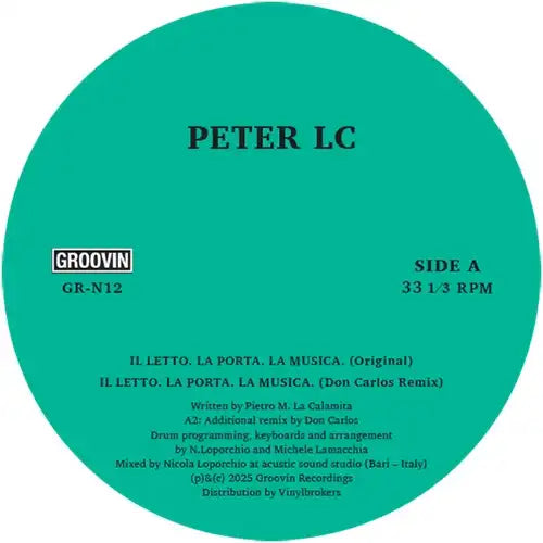 Peter Lc - Il Letto. La Porta. La Musica. - Import Vinyl 12inch Record