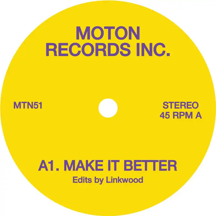Moton - Linkwood Edits - Import Vinyl 12 Inch Record
