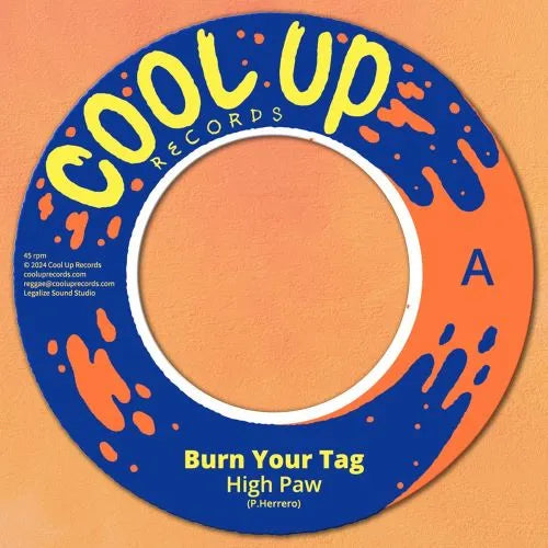 High Paw - Burn Your Tag - Import Vinyl 7 Inch Single Record