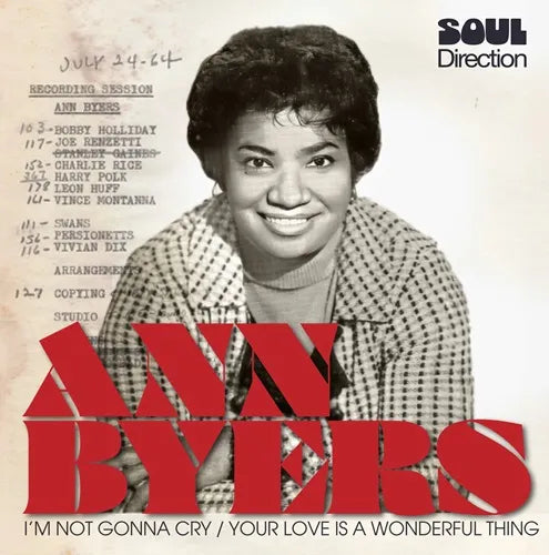 Ann Byers - I'M Not Gonna Cry / Your Love Is A Wonderful Thing - Import Vinyl 7 Inch Single Record