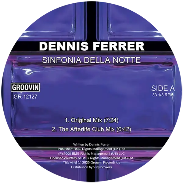 Dennis Ferrer - Sinfonia Della Notte - Import Vinyl 12 Inch Record