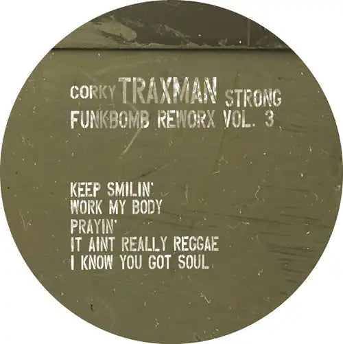 Corky Traxman Strong - Funkbomb #3 - Import Vinyl 12 Inch Record