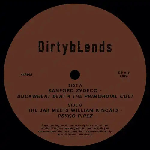 Sanford Zydeco / The Jak N Kincaid - Buckwheat Beat 4 The Primordial Cult / Psyko Pipez - Import 12 inch Record