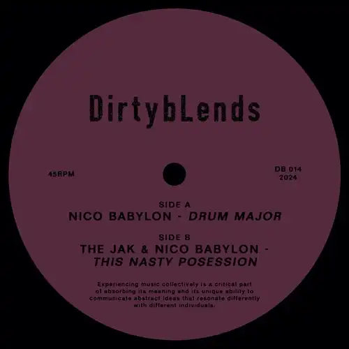 Nico Babylon / The Jak - Drum Major / This Nasty Possession - Import 12 inch Record