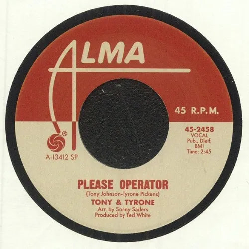 Tony & Tyrone - Please Operator / Baby What Do You Want Me To Go - Import 7 inch Single Record
