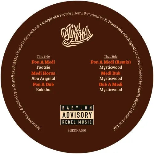 Footsie Meets Bukkha - Pon A Medi - Import 12 inch Record