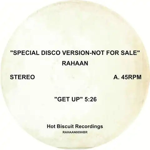 Rahaan  - Get Up/Zombies/How - Import 12 inch Record