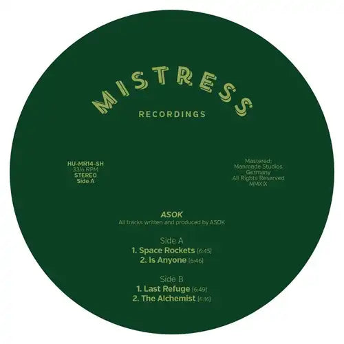 Asok - Mistress 14 - Import 12 inch Record