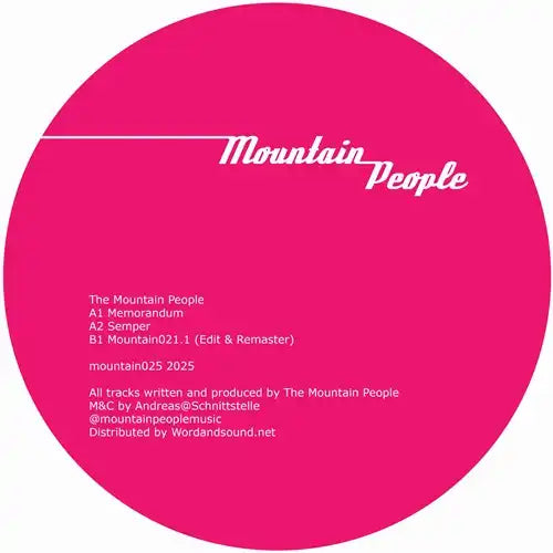 Mountain People - Memorandum - Import 12 inch Record