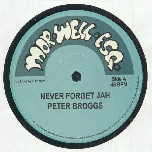 Peter Broggs - Never Forget Jah - Import 12 inch Record