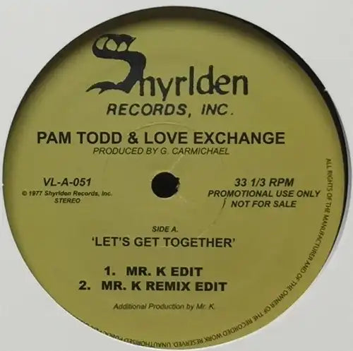 Pam Todd,Love Exchange - Let'S Get Together  - Import 12 inch Record