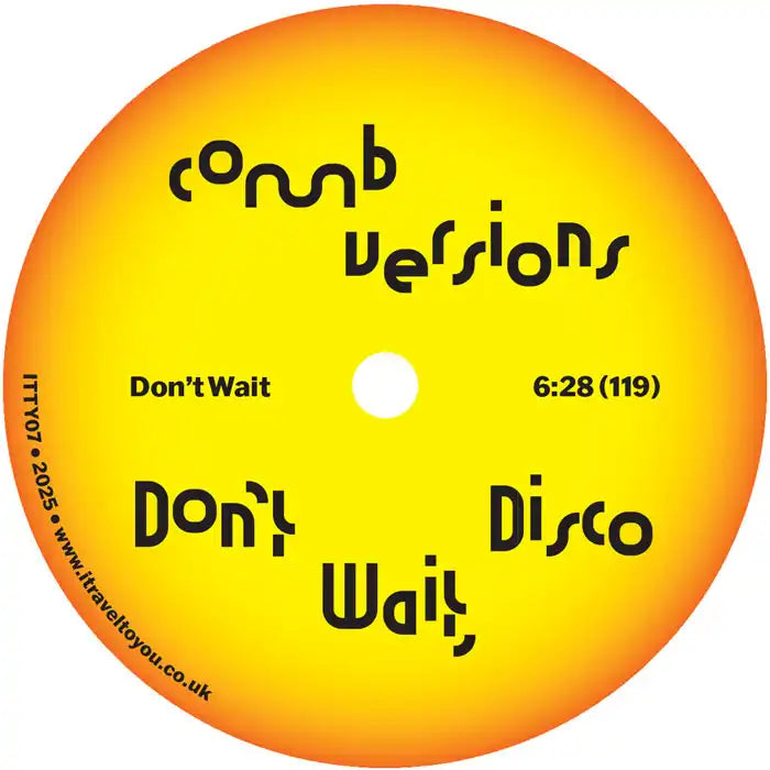 Comb Edits - Don’T Wait, Disco - Import 12 inch Record