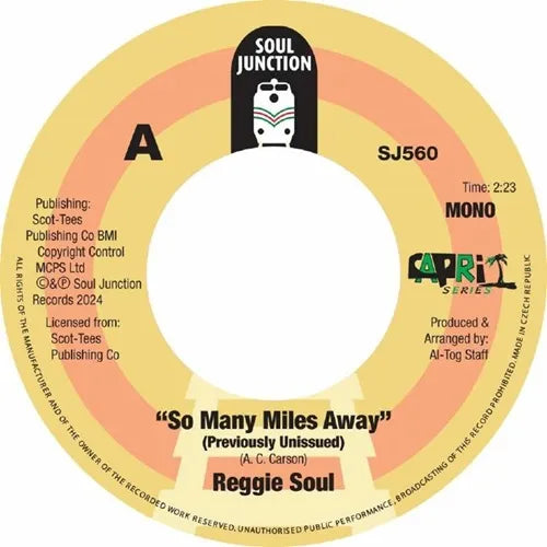 Reggie Soul - So Many Miles Away / Groovy Thang  - Import 7 inch Single Record