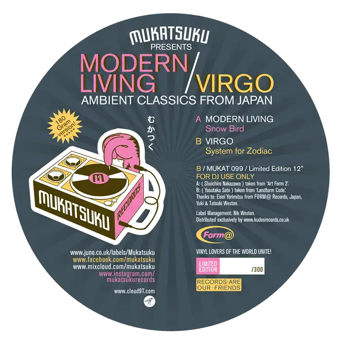 Modern Living & Virgo - Mukatsuku Presents: Ambient Classics From Japan - Import 12 inch Record