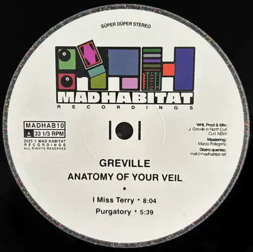 Greville - Anatomy Of Your Veil - Import 12 inch Record