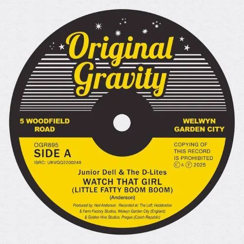 Junior Dell & The D-Lites - Watch That Girl - Import 7 inch Single Record