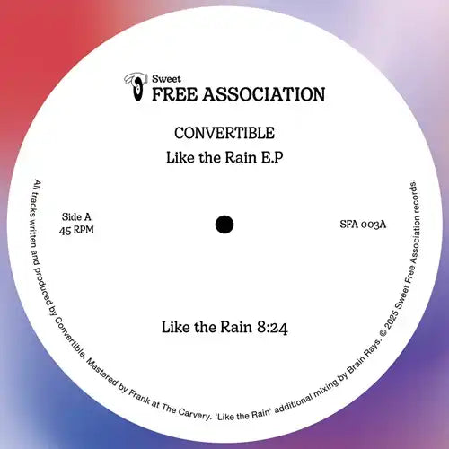 Convertible (House) - Like The Rain Ep - Import 12 inch Record