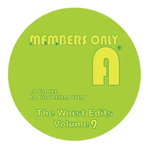 Members Only (Jamal Moss) - Worst Edits Vol 9 - Import 12 inch Record