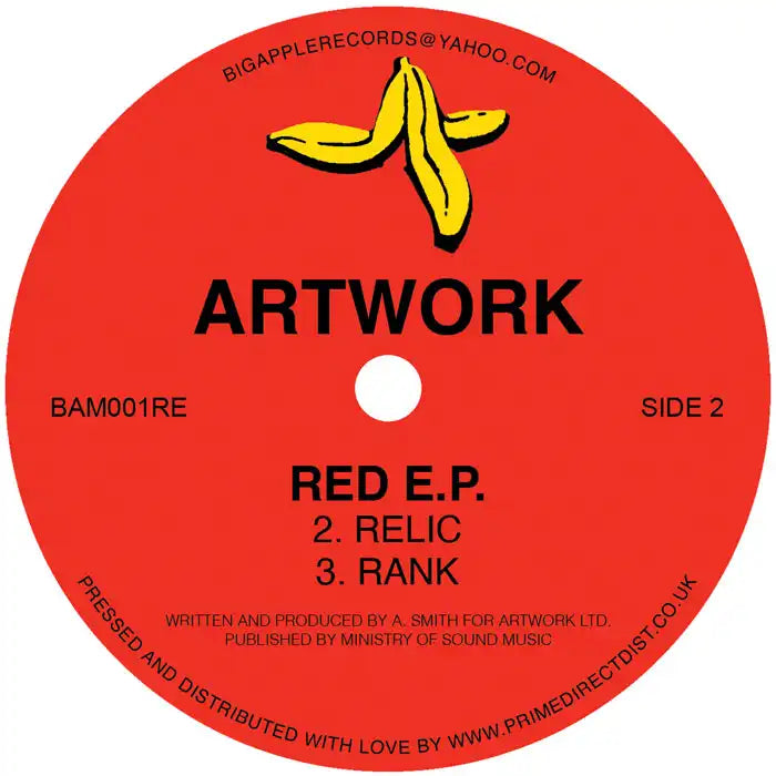 Artwork (Dubstep) - Red E.P - Import 12 inch Record