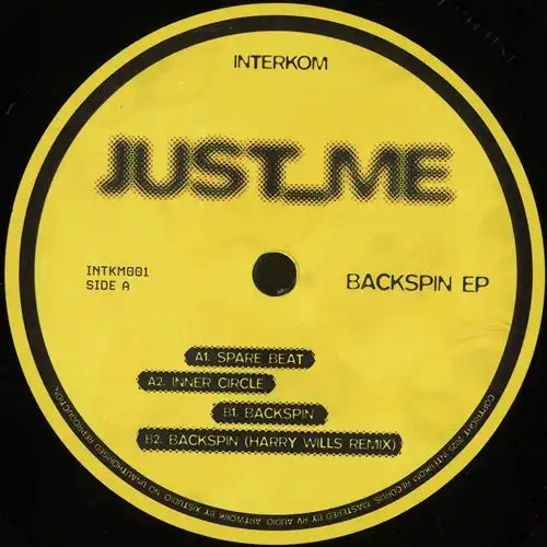 Just_Me - Backspin Ep - Import 12 inch Record