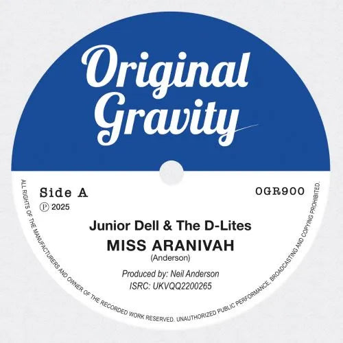 Junior Dell & The D-Lites - Miss Aranivah - Import 7 inch Single Record