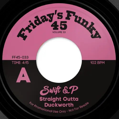 Swift & P - Straight Outta Duckworth  - Import 7 inch Single Record