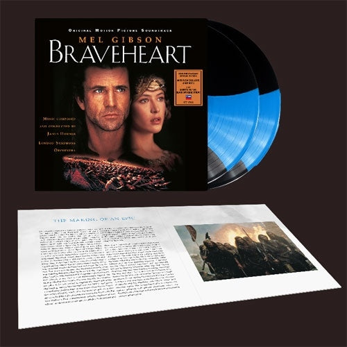 James Horner - Braveheart (30th Anniversary Edition) - Import Blue Streak Colored Vinyl 2 LP Record Limited Edition