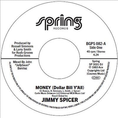 Jimmy Spicer - Money (Dollar Bill Y'All) - Import Vinyl 7 inch Single Record
