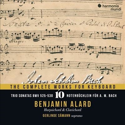 Benjamin Alard & Gerlinde Sämann - J.S. Bach: The Complete Works For Keyboard V.10 (Trio Sonatas / Notenbüchlein) - Import 3 CD