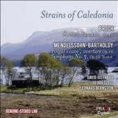 Oistrakh, David - Mendelssohn (1809-1847) Mendelssohn Symphony No.3 : Bernstein / New York Philharmonic, Hebrides : Szell / +Bruch Scottish Fantasy : Oistrakh(Vn)Rozhdestvensky / - Import CD