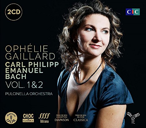 Bach, Carl Philipp Emanuel (1714-1788) - Cello Concertos, Sinfonia, Keyboard Concerto : Ophelie Gaillard(Vc)Francesco Corti(Cemb)Pulcinella Orchestra (2CD) - Import 2 CD