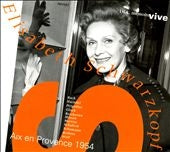 Elisabeth Schwarzkopf (soprano) - Elisabeth Schwarzkopf - Aix-en-Provence 1954 - Import CD