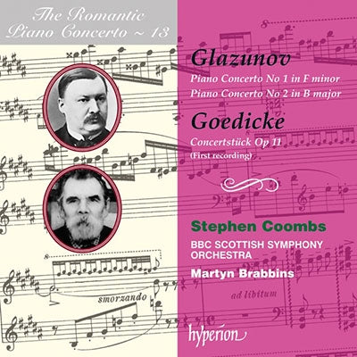 Stephen Coombs - Glazunov / Goedicke: Piano Concertos, Romantic Piano Concerto Vol. 13 - Import CD