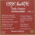 Pietro Galli - Satie: Chefs d'Oeuvre Incontournables Vol.3 / Pietro Galli - Import CD