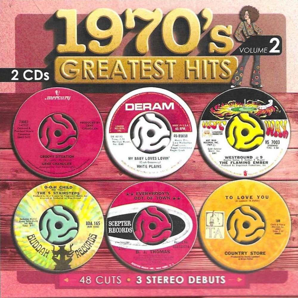 Various Artists - 1970's Greatest Hits. Vol. 2-48 Cuts-3 Stereo Debuts - Import CD