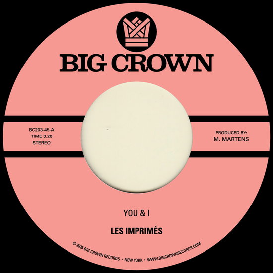 Les Imprimes - You & I + Miss the Days [VINYL] - Import Vinyl 7-inch single Record