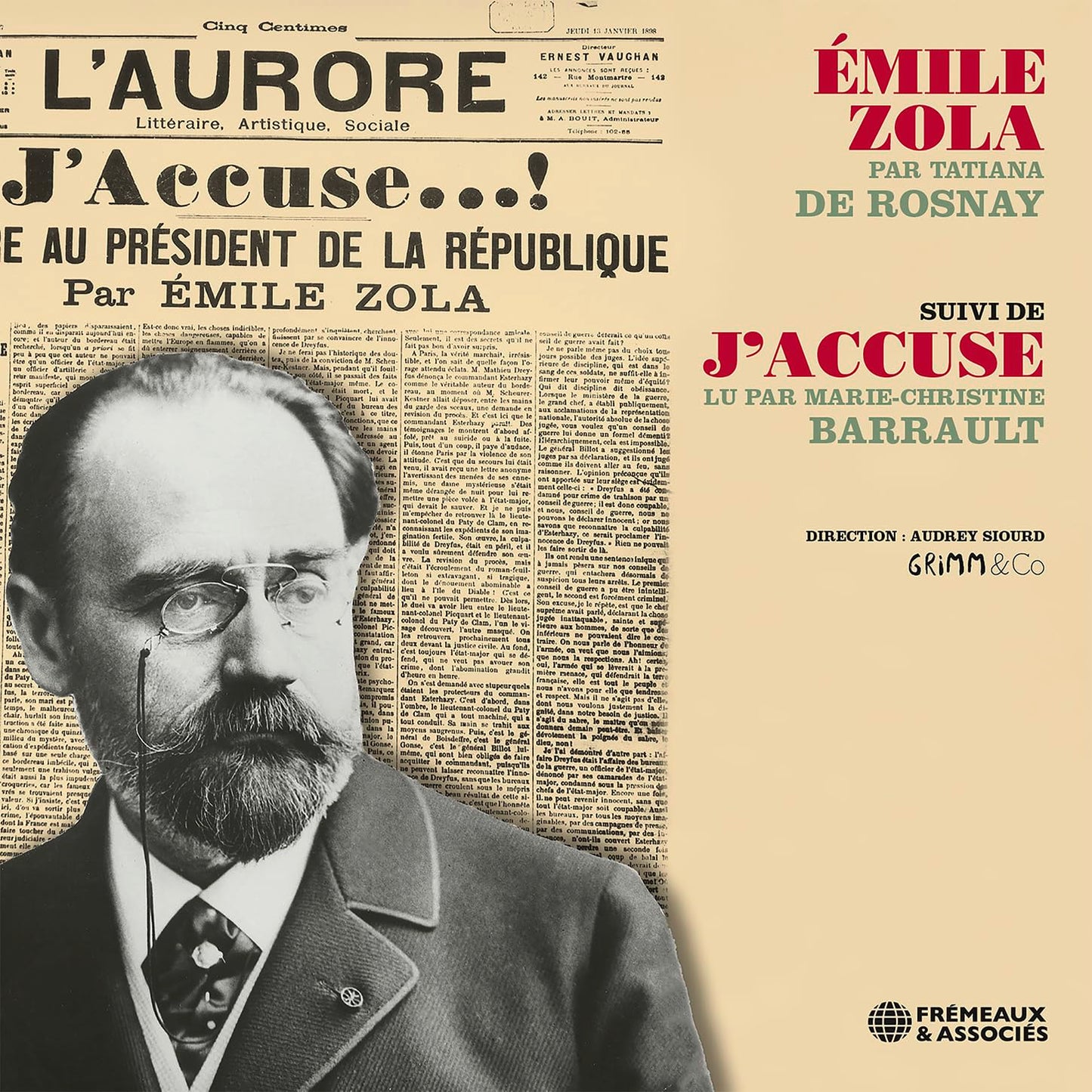 Tatiana De Rosnay 、 Marie-Christine Barrault - Emile Zola Par Tatiana De Rosnay,Suivi De "J'accuse" Lu Par Marie - Christine Barrault - Import CD