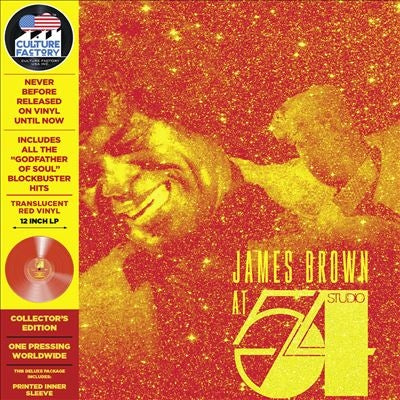 James Brown - At Studio 54 New York City - Import Transparent Red Vinyl LP Record