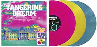 Tangerine Dream - Platz Der Republik, West-Berlin - August 1St 1987 - Import Pink Yellow Blue Vinyl 3 LP Record Limited Edition