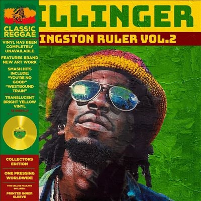 Dillinger - Kingston Ruler Vol.2 - Import Yellow Vinyl LP Record Limited Edition
