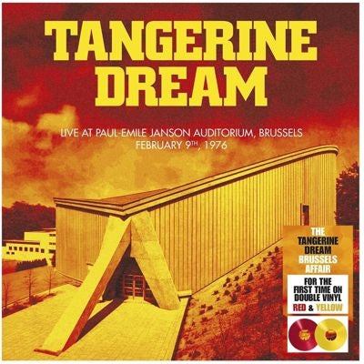 Tangerine Dream - Brussels 1976 - Import Solid Red & Solid Yellow Vinyl LP Record Limited Edition