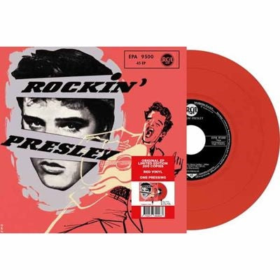 Elvis Presley - Ep Etranger N°21 - Rockin' Presley - Epa 9500 (Germany) - Import Red Vinyl 7 inch Single Record Limited Edition