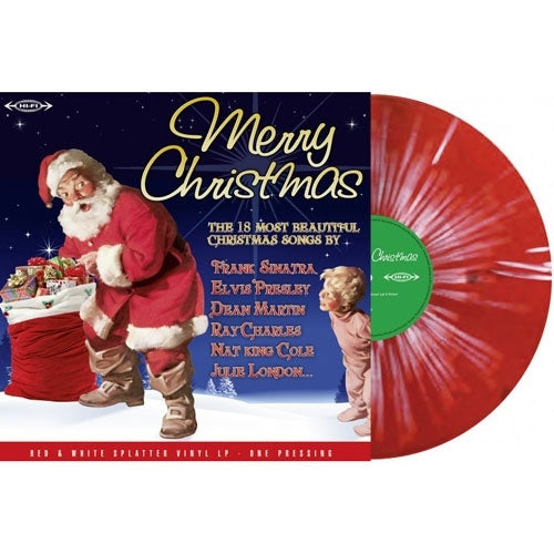 Various Artists - Merry Christmas - Import Red & White Splatter Vinyl LP Record Limited Edition
