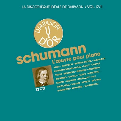 Geza Anda, Martha Argerich, Paul Badura-Skoda, Jacqueline Blancard, Arturo Benedetti Michelangeli - Schumann: Discotheque Ideale de Diapason Vol 17/Oeuvre pour Piano - Import 12 CD Box Set