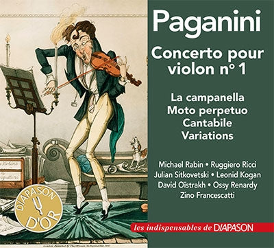 David Oistrakh - Kogan - Francescatti - Paganini - Violin Concerto Ndeg 1 Ndeg 1 - Variations - La Campanella - Import CD