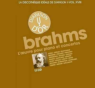 Gyorgy Sebok, Sviatoslav Richter, Wilhelm Backhaus, Geza Anda, Emil Gilels - Brahms: Discotheque Ideale de Diapason Vol 18/Oeuvre pour Piano - Import 11 CD Box Set