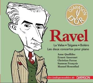 Ravel (1875-1937) - Piano Concertos, Tzigane, La Valse, Bolero: Queffelec Francois(P)Ferras(Vn)Ansermet / Rosenthal / Etc - Import CD