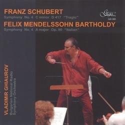 Bulgarian National Radio Symphony O - Schubert; Symph. No 4 & Mendelssohn - Import CD