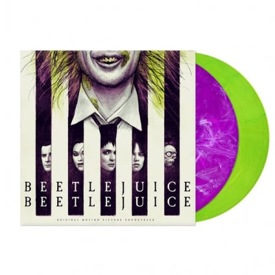Danny Elfman - Beetlejuice Beetlejuice - Import Purple White Green Smoke Colored Vinyl 2 LP Record
